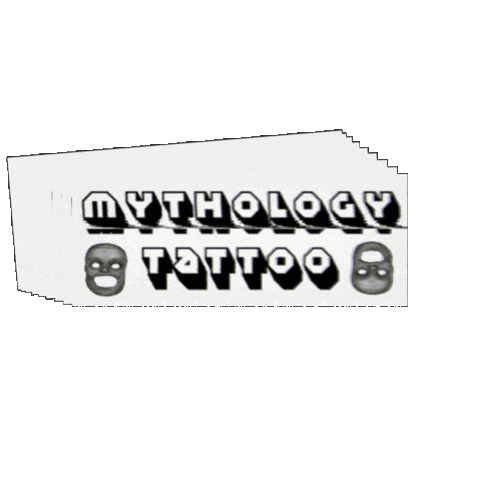 Tattoo Shop Blackwork Sticker by Mythology Tattoo Edmonton
