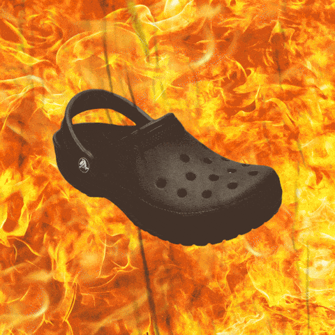 Crocs hot sale on fire