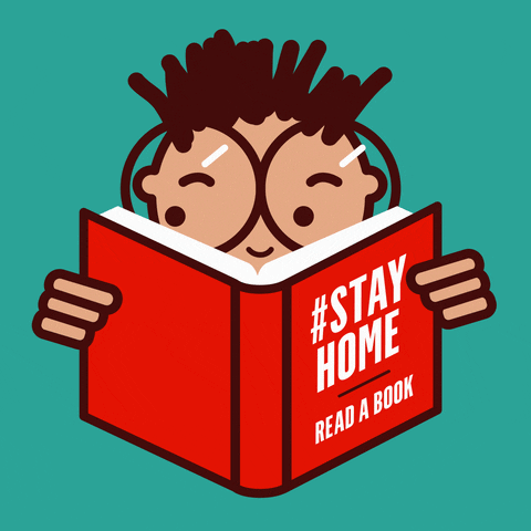 Stay-home-read-a-book GIFs - Get the best GIF on GIPHY