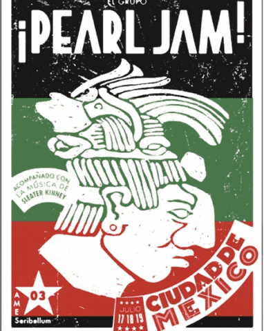 mexico tour posters GIF by Pearl Jam