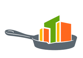 Catering Frying Pan Sticker by The Town Kitchen