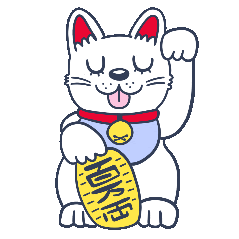 lucky cat gif