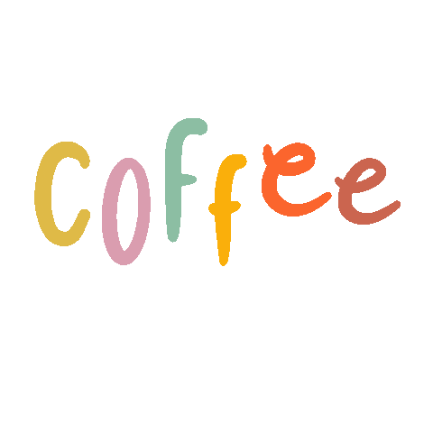 Coffee Text Sticker by Daphneinthetrees