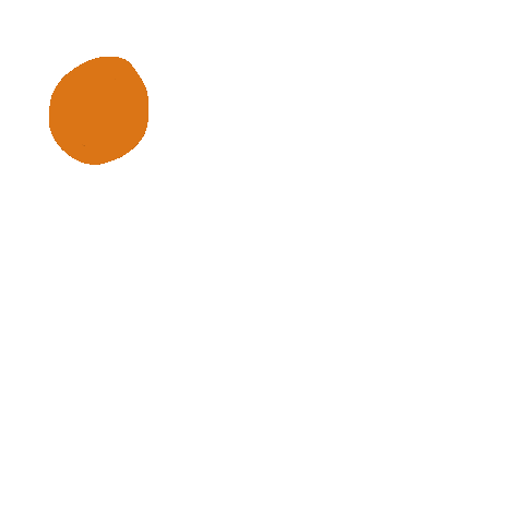 Orange Shapes Sticker