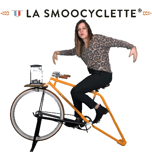 Smoothie Hello Sticker by La Smoocyclette