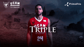 UCAM_Universidad basket baloncesto triple ucamcb GIF