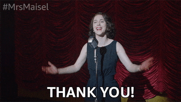 Thanks Thank You GIF by The Marvelous Mrs. Maisel
