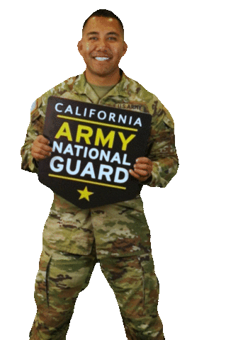 Happy Armed Forces Sticker by California Army National Guard
