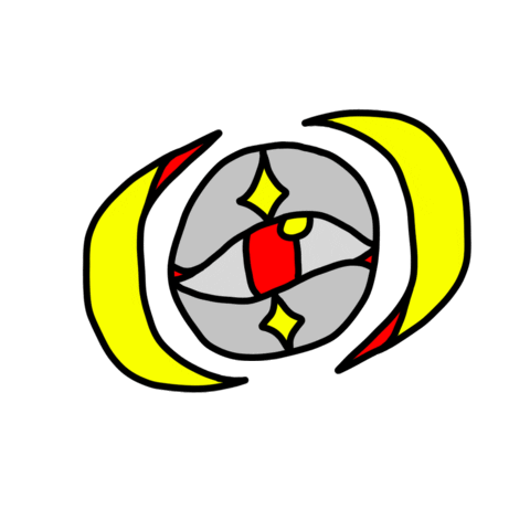 Luna Ilustracion Digital Sticker