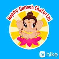 Ganesh Chaturthi GIF by Hike Sticker Chat