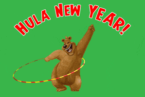 New Year Hula GIF by Bill Greenhead