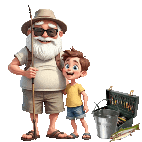 Gone Fishing Fish Sticker