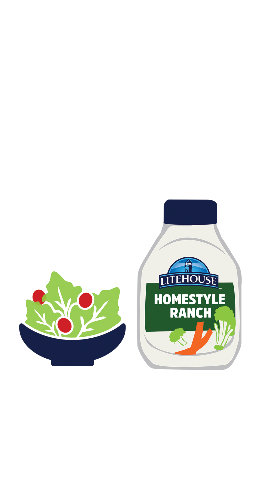 Ranch Dressing Lunch Sticker by Litehouse for iOS & Android GIPHY