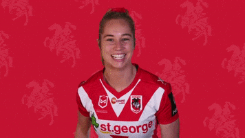Excited Holdenwomenspremiership GIF by NRL