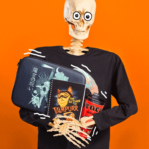 Halloween Skull GIF by TeePublic