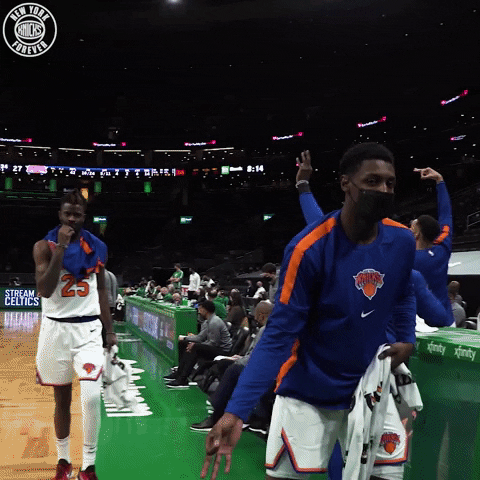 Sport Rocking GIF by New York Knicks