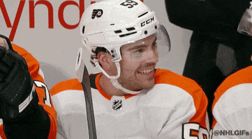 Hockey Smile GIF by Philadelphia Flyers