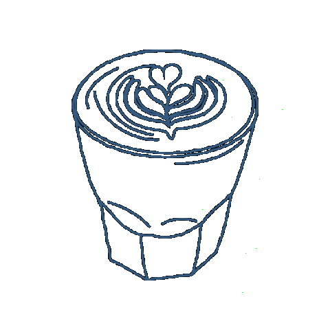 Cortado Sticker by Amity Coffee Co