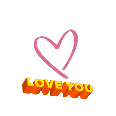 Love You Heart Sticker