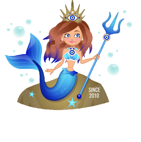 Evil Eye Mermaid Sticker by FJ SWIM BIKINIS