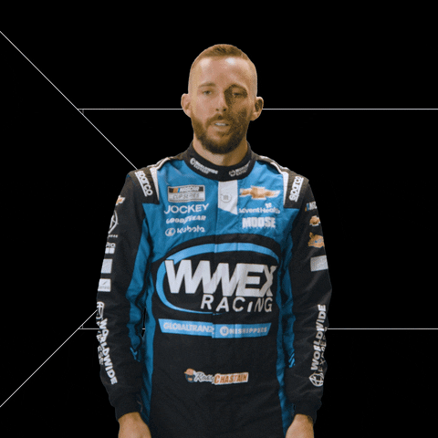 wwexracing nascar mind blown wwex racing ross chastain GIF