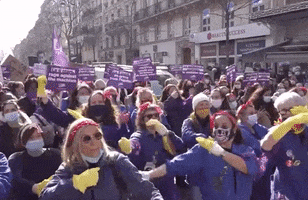 Paris France International Womens Day GIF by GIPHY News