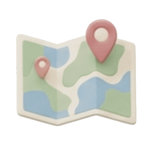 地図 Sticker by fuwakuma.yuco