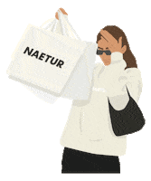 NAETUR shopping bags kendall tas Sticker