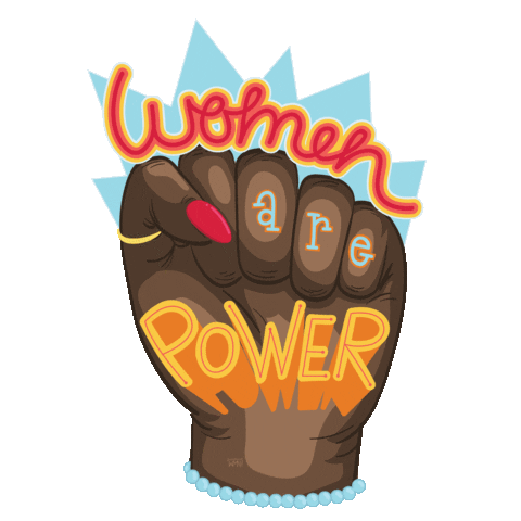 Grrl Power Love Sticker by Christi Lee