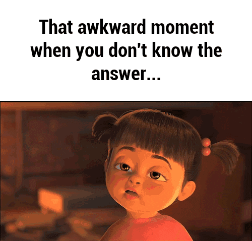 that awkward moment