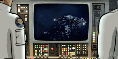 space explode GIF by Archer