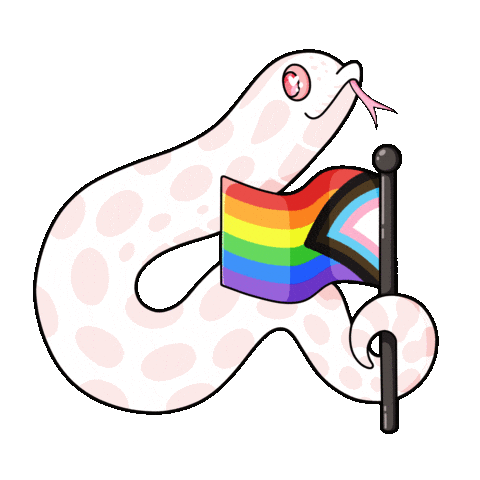 Gay Pride Sticker by Marshmallow the Hoggie