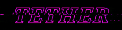 tethermusic music pink glitch purple GIF