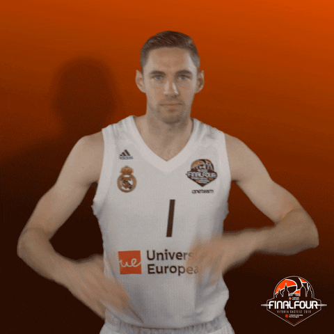 real madrid clap GIF by EuroLeague