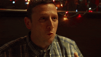 TV gif. Tim Robinson in I Think You Should Leave staggers, dumbfounded, searching for words, before asking "WHAT"
