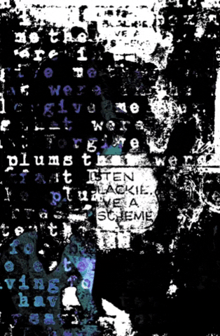 michaelpaulukonis grunge grime digital collage plums GIF