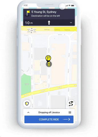 ridefair maps rating drivers rideshare GIF
