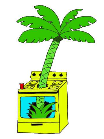 Palm Tree Trap Sticker by Trapical House Party