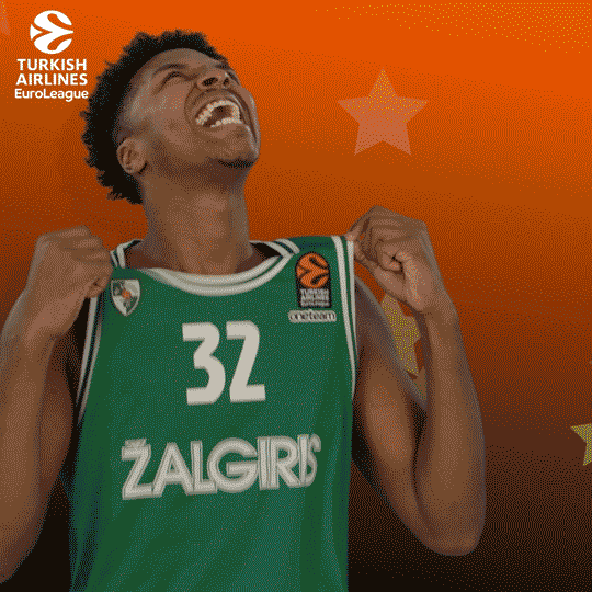 Zalgiris Kaunas Basketball GIF by EuroLeague
