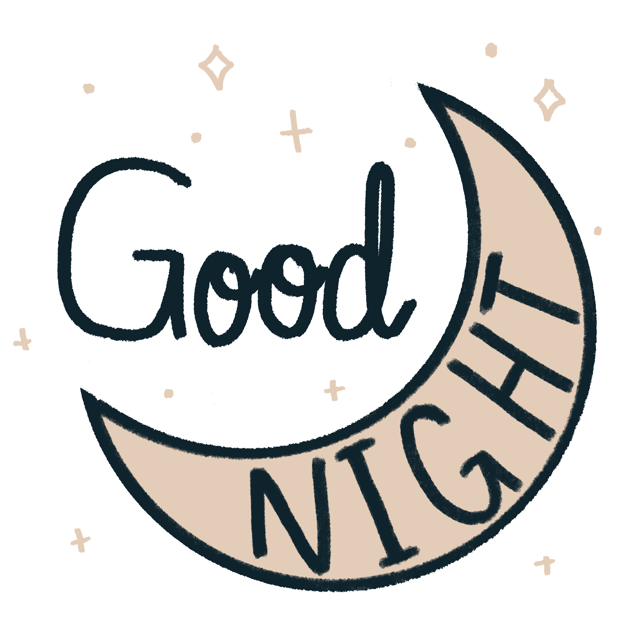 Sleepy Good Night Sticker by Lost Lily for iOS & Android | GIPHY
