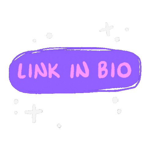 Sparkle Link In Bio Sticker