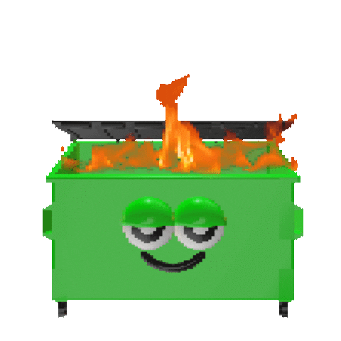 Fire Burn Sticker by Good Boy Graphics