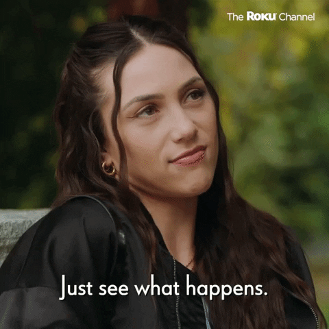 Nervous Girl Talk GIF by The Roku Channel