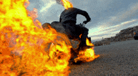 on fire GIF