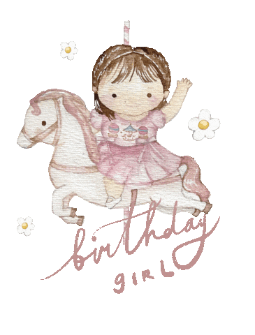 Girl Birthday Sticker