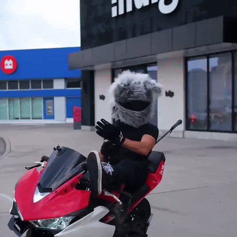 Bunny Biker GIF