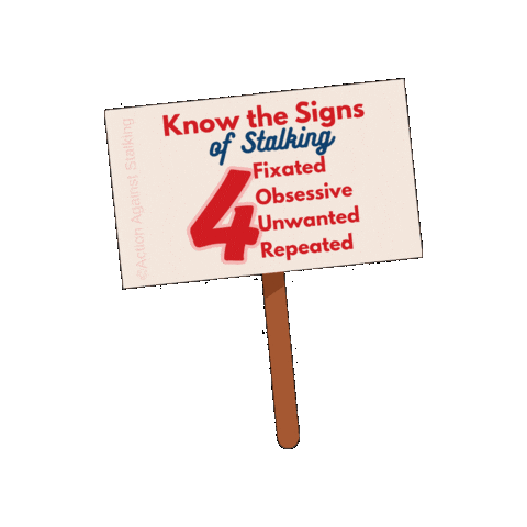 Action Against Stalking Sticker