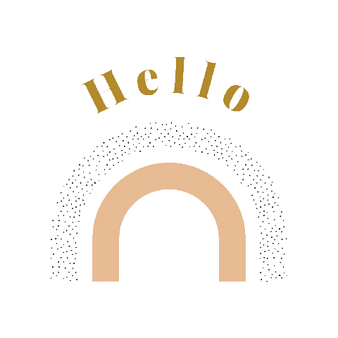 Rainbow Hello Sticker