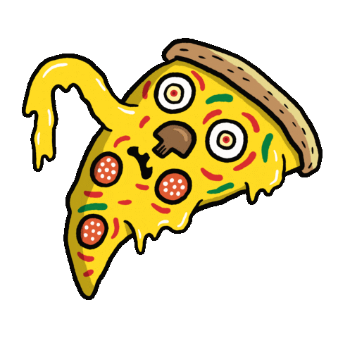 Pizza Junk Food Sticker