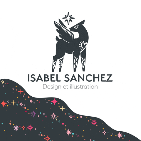 isabelsanchezdesign logo graphicdesigner alebrije personal brand GIF